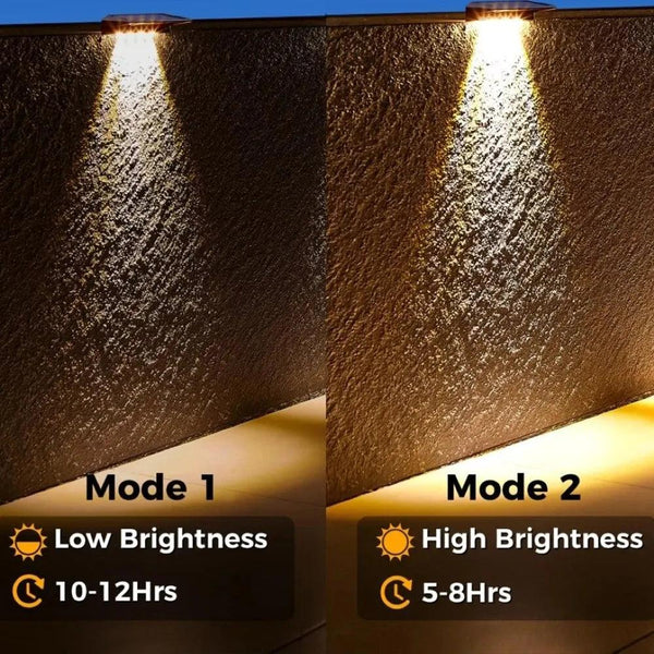 SolarLuxe | Bright Dual-Mode Solar Outdoor Wall Lantern 4