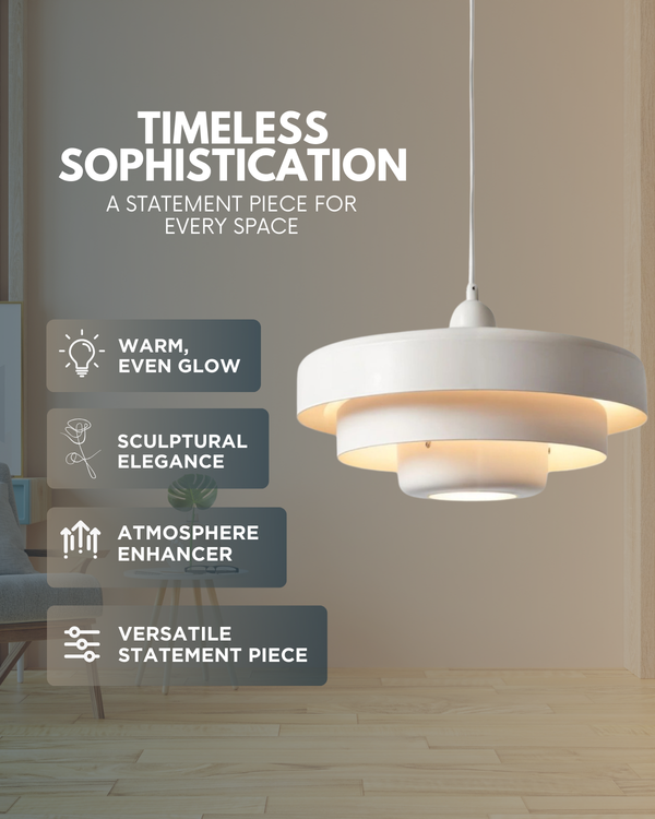 Pendant Ceiling Light - Cascadia - Retro Orange Style - Modern Statement Lighting