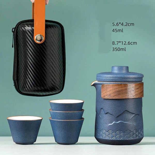 Travel Tea Set | Compact Tea Pot Set with Carrying Bag - Ideal for Outdoor Enjoyment 5