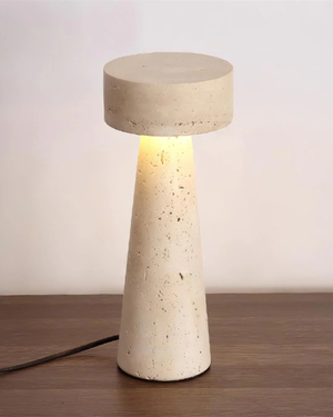 Table Lamp Light - Travura - Minimal Stone Design - Modern Bedside Lighting