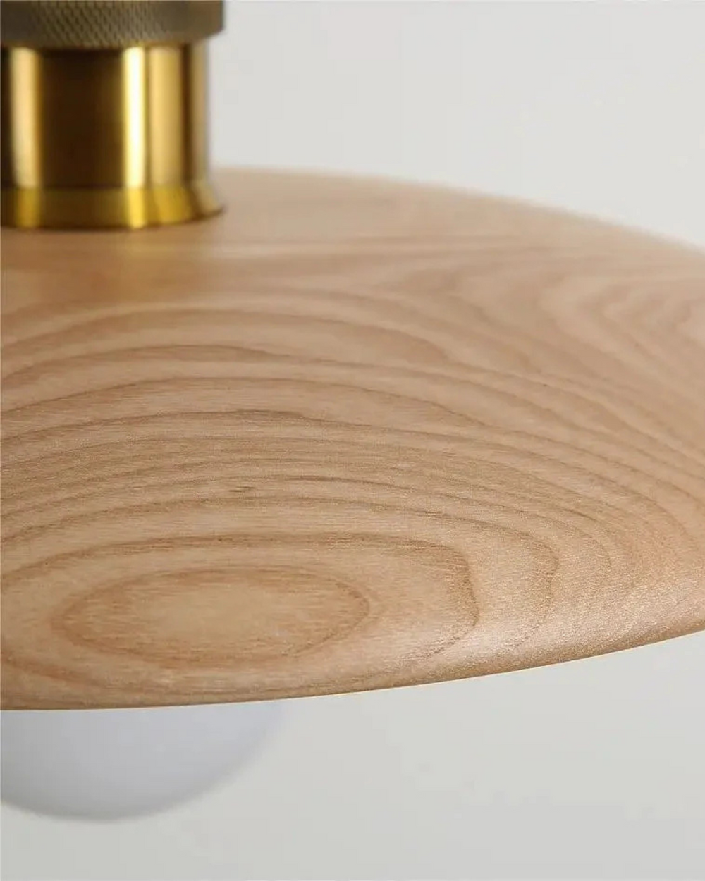Pendant Ceiling Light - Halvora - Slim Wood Shade - Japandi Zen Design