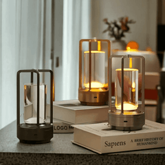 Wireless LED Table Lamp - LuminaGlow - Scandinavian Design - Touch Control Light