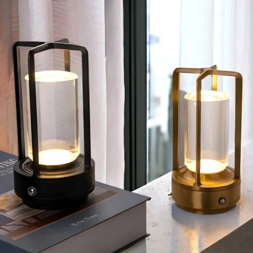 Wireless LED Table Lamp - LuminaGlow - Scandinavian Design - Touch Control Light