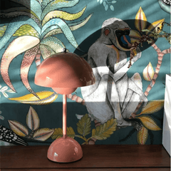 Luminex | Retro Scandinavian Table Lamp — Wireless Rechargeable LED Nordic Design