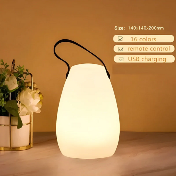 Portable Table Lamp - Luminex - Waterproof LED Light - Cordless Design