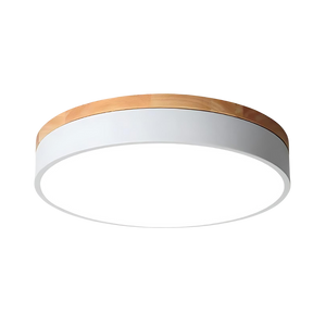 Ceiling Light Fixture - Naturen - Scandinavian LED Style - Wooden Flush Mount