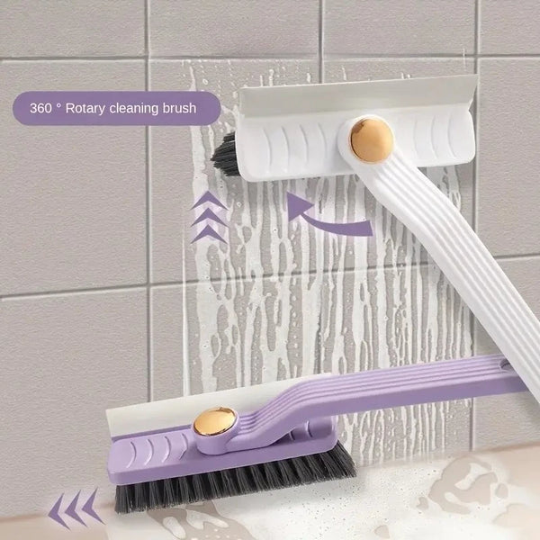 Versatile Cleaning Brush | 360° Rotating Hard Bristle Scrubber for Efficient Tile and Surface Cleaning 0