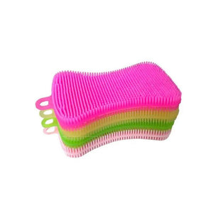 Versatile Silicone Dishwashing Brush Set with Scouring Pad | Multi-Color Kitchen Cleaning Tools 2