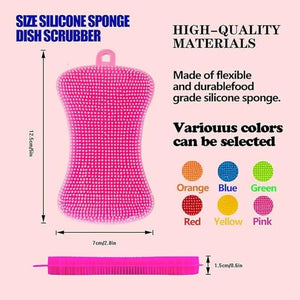 Versatile Silicone Dishwashing Brush Set with Scouring Pad | Multi-Color Kitchen Cleaning Tools 5