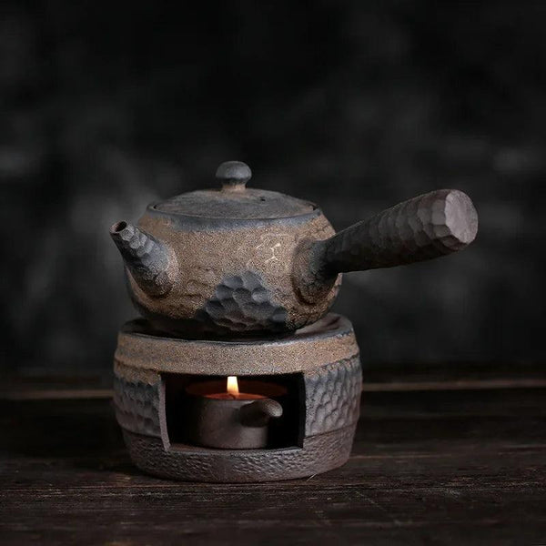 Vintage Ceramic Tea Warmer | Japanese-Style Handmade Stove for Perfectly Warmed Tea 2