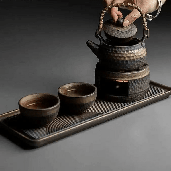 Vintage Ceramic Tea Warmer | Japanese-Style Handmade Stove for Perfectly Warmed Tea 7