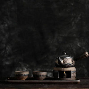 Vintage Ceramic Tea Warmer | Japanese-Style Handmade Stove for Perfectly Warmed Tea 8
