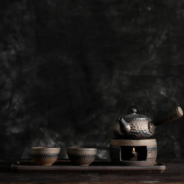Vintage Ceramic Tea Warmer | Japanese-Style Handmade Stove for Perfectly Warmed Tea 8