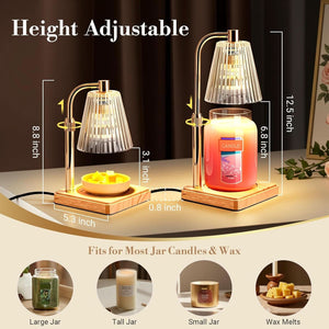 Candle Warmer Lamp With Timer Crystal Clear Wax Warmer