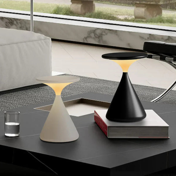 Dimmable Table Lamp - LumaGlow - Wireless Touch Control - Modern Hourglass Design