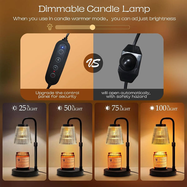 Adjustable Candle Warmer Lamp With Timer For Scented Candles