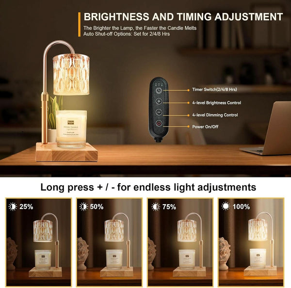 Candle Warmer Lamp Dimmable With Programmable Timer