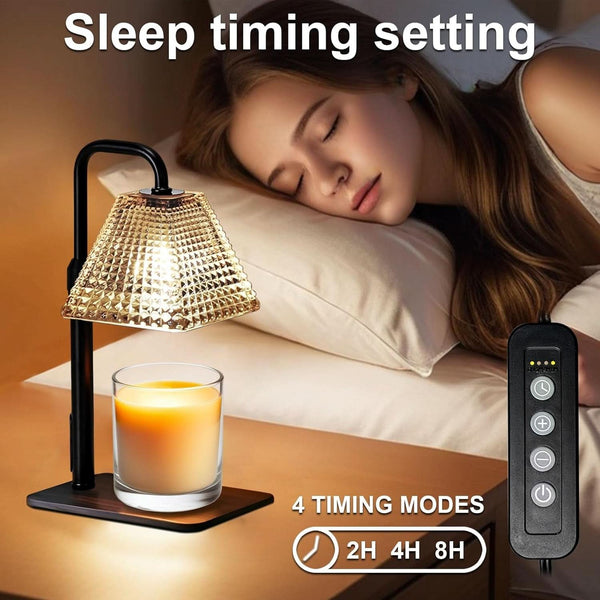 Candle Warmer Lamp Black With Programmable Dimming