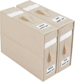 Bed Sheet Organizer - Storix - Foldable Storage Solution - Space-Saving Linen Storage