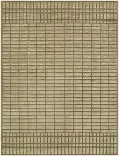 Gareth Olive Grid Area Rug