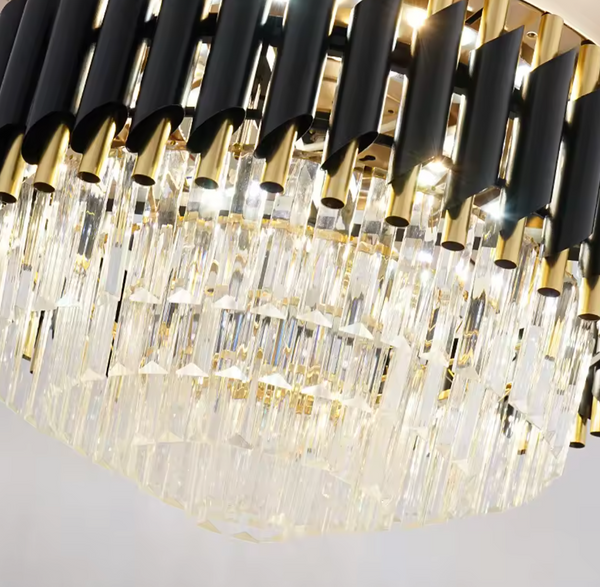 Luxury Crystal Ceiling Fan Chandelier | Dimmable | Remote control