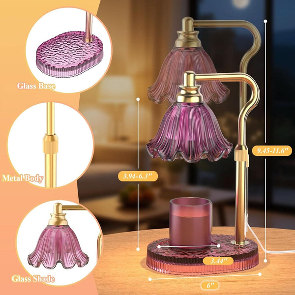 Flameless Candle Warmer Lamp With Adjustable Height