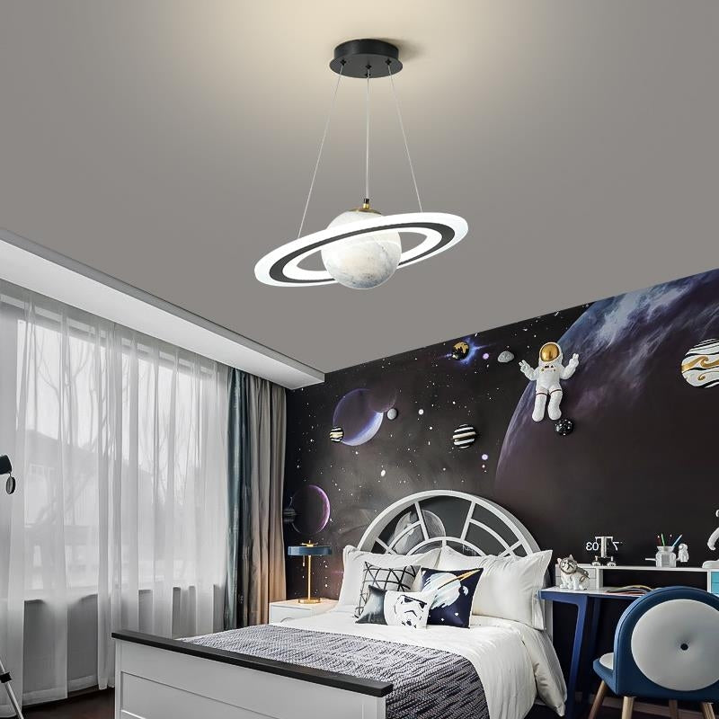 Planet Pendant Light - Cosmixia - Galaxy Ceiling Lamp - Dimmable Room Decor
