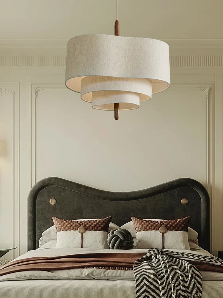 Fabric Pendant Light - Velura - Modern Chandelier Style - Elegant Ceiling Lamp