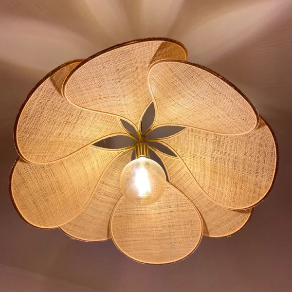 Pendant Light Fixture - Floriva - Petal Design Shade - Modern Ceiling Lamp