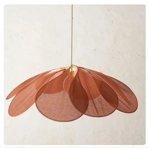 Pendant Light Fixture - Floriva - Petal Design Shade - Modern Ceiling Lamp
