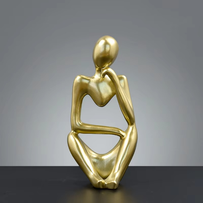Abstract Figure Sculpture – NordSculpt Modern Scandinavian Art Home Decoration