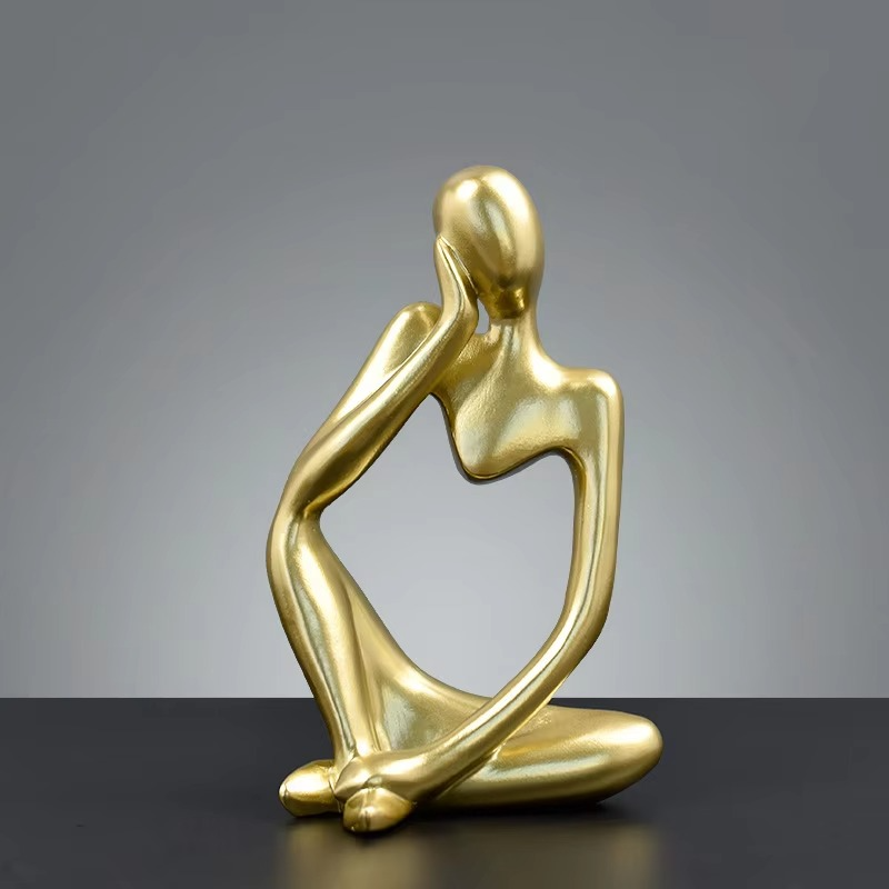 Abstract Figure Sculpture – NordSculpt Modern Scandinavian Art Home Decoration
