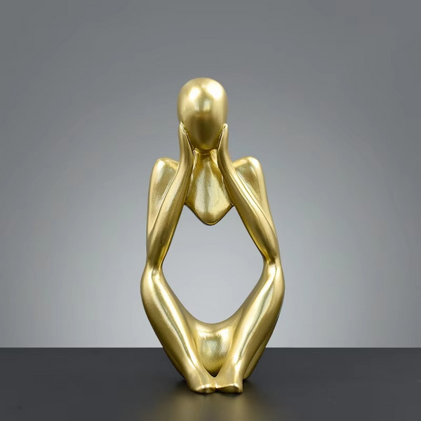 Abstract Figure Sculpture – NordSculpt Modern Scandinavian Art Home Decoration