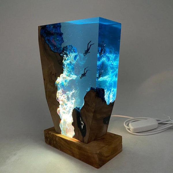 Table Lamp - Majestica - Ocean Diver Design - Adjustable Light Feature