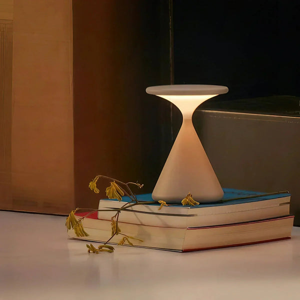 Dimmable Table Lamp - LumaGlow - Wireless Touch Control - Modern Hourglass Design