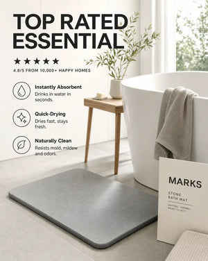 Original Stone Bath Mat | Minimalist Quick-Drying & Non-Slip