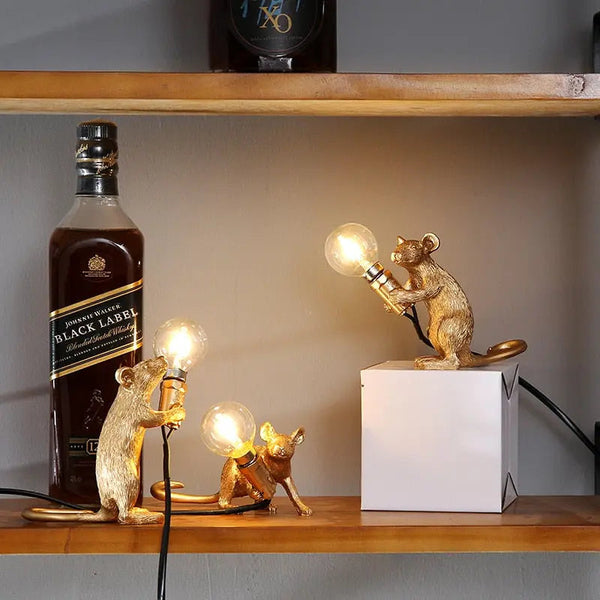 Mouse Lamp - Mousika - Playful Animal Design - Cozy Room Light