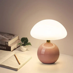 Mushroom Lamp - Lumara - French Cream Design - Adjustable LED Lighting