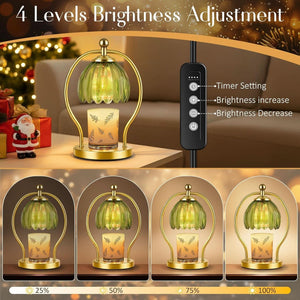 Candle Warmer Lamp Dimmable Timer Vintage Amethyst