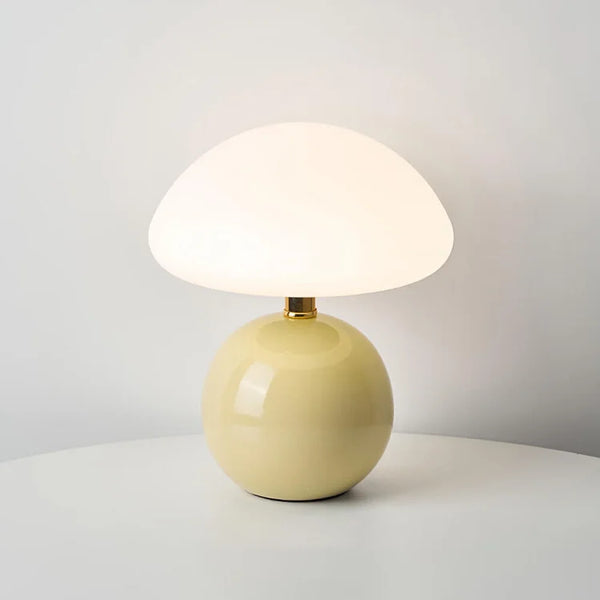 Mushroom Lamp - Lumara - French Cream Design - Adjustable LED Lighting