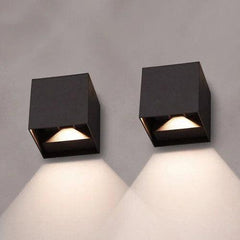 Cube Wall Lamp - Luxora - Easy Install Lighting - Adjustable Brightness