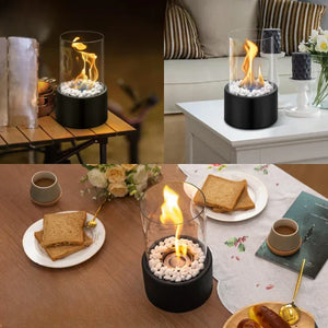 Portable Table Lantern - Flarex - Modern Gas Lamp - Cozy Outdoor Decor