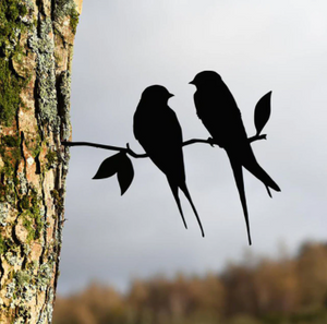 Metal Garden Birds - Aviora - Outdoor Decor - Elegant Yard Sculpture