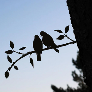 Metal Garden Birds - Aviora - Outdoor Decor - Elegant Yard Sculpture