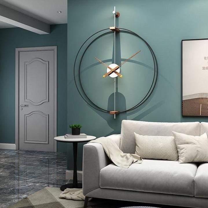 Wall Clock Decor - Zenith - Metal Frameless Design - Modern Home Accent