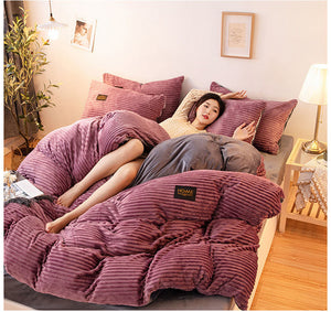 Plush Duvet Cover - PlushWarm - Soft Polyester Bedding - Cozy Winter Comfort