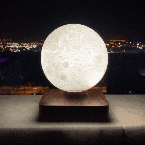 Floating Moon Lamp - Lunaris - Magnetic Levitation Light - 3D Moon Decor