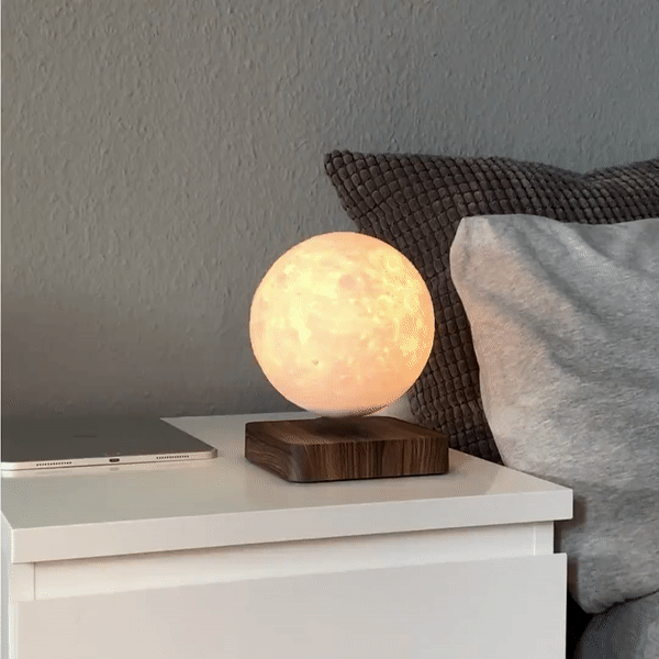 Floating Moon Lamp - Lunaris - Magnetic Levitation Light - 3D Moon Decor