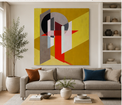 Abstract Wall Art | Amber Geometry