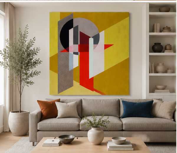 Abstract Wall Art | Amber Geometry